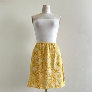 handmade yellow summer mini skirt